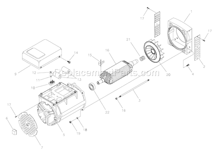 Page A Diagram and Parts List for 040229-0  Briggs and Stratton Generator